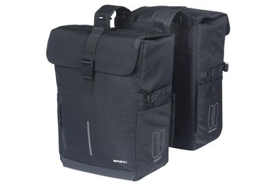 Fahrradtaschen Basil Move, 30 Liter, Schwarz