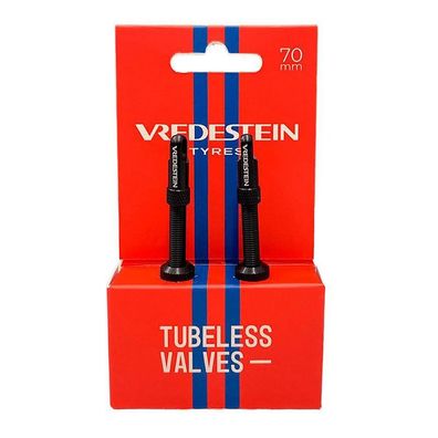 Ventil Tubeless Vredestein 70 mm schwarz-rot