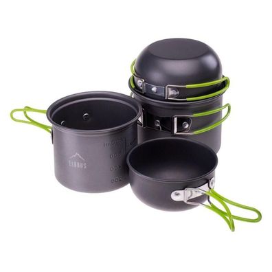 Camping-Kochset Elbrus Hike Pro Aluminium leicht