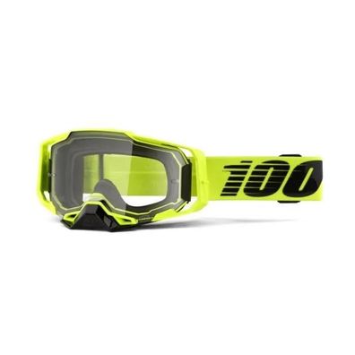 Schutzbrille 100 ARMEGA Schwarz/Neon Gelb