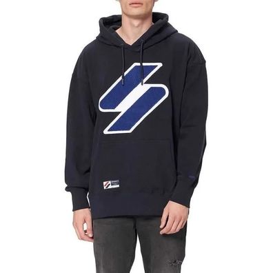 Sweatshirt Superdry Code Logo Che Os Hoodie dunkelblau