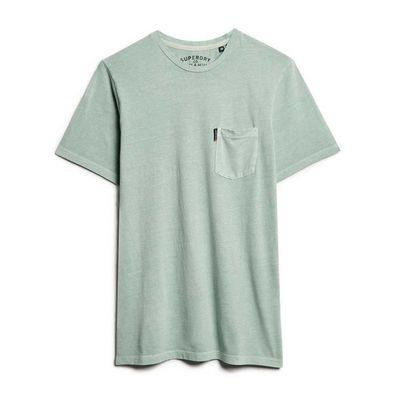 T-Shirt Superdry Classic Essential mit Tasche Grau