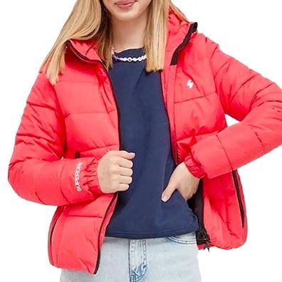 Doudoune Superdry mit Kapuze, Damen, Rose