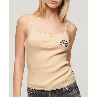 Top Superdry Slim Fit mit Knöpfen und Spitzenbesatz