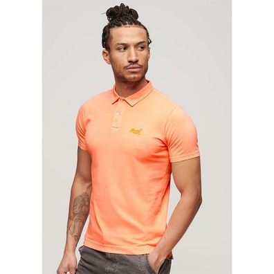 Polo Superdry Essential Logo Neon Orange Fluo Dry