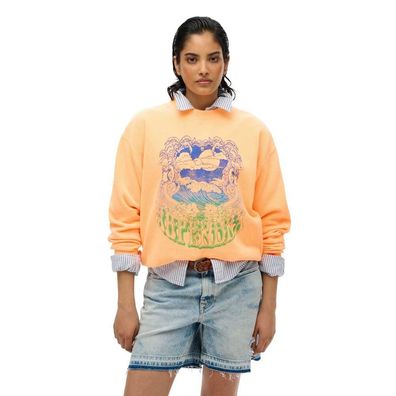 Sweatshirt Superdry Psych Surf Loose Orange Vif