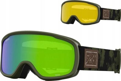 Skibrille Giro mit EXV-Technologie, grén-gelb