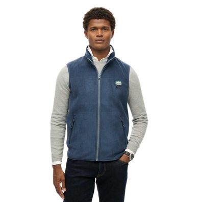 Fleeceweste Superdry Marineblau