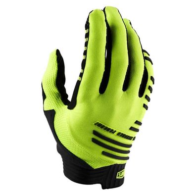 Fahrradhandschuhe 100 R-Core schwarz und lime
