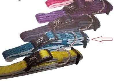 Nobby Hunde Halsband Classic Preno Mini türkis L: 13-20 cm; B: 10 mm