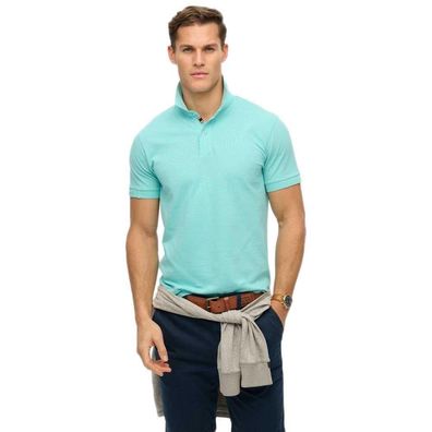 Polo Superdry City Pique Blau