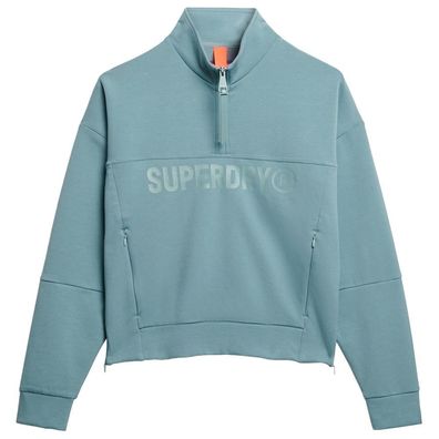 Sweatshirt Superdry Active Tech Logo Relaxed Stormy Blue