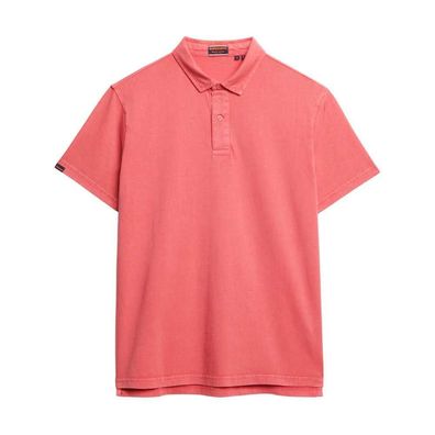 Polo Superdry Kurzarm Slim Fit Rot