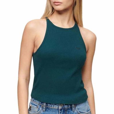 Tanktop Superdry Essential Logo Racer Grén Slim Fit