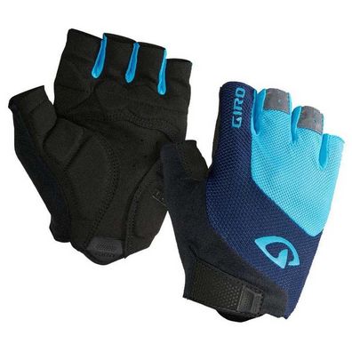 Fahrradhandschuhe Giro Bravo Gel Blau und Schwarz