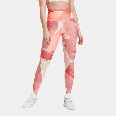 Leggings Reebok Lux Bold Orange Flare Damen