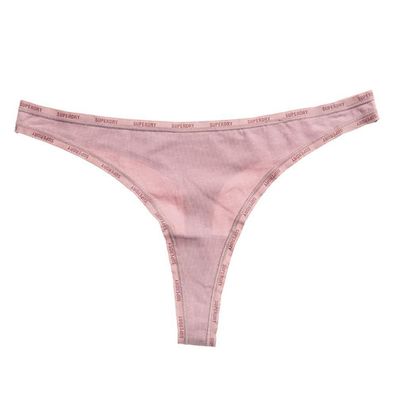 String Superdry aus Bio-Baumwolle, rosa Nebel