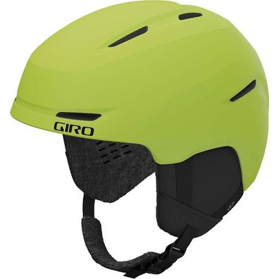 Skihelm Giro SPUR Lime fér Kinder