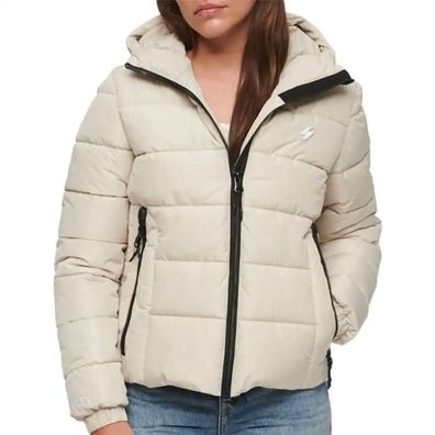 Doudoune Superdry Spirit Sports Beige Slim Fit Damen