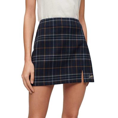 Rock Superdry W7210321A-2HB Kariert Blau/Gelb