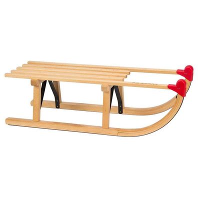 Holzschlitten Nijdam 80 cm Braun-Beige