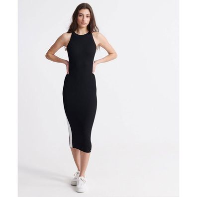 Kleid Superdry Racer Strick schwarz ärmellos