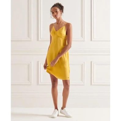 Kleid Superdry Cupro Cami Gelb