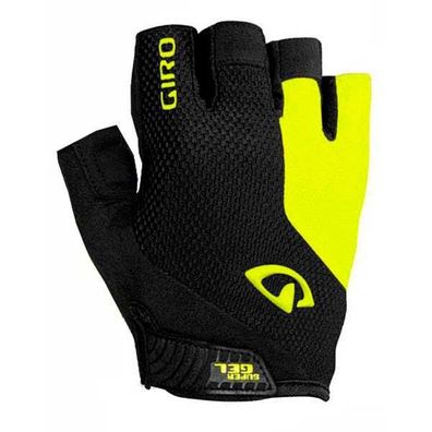 Fahrradhandschuhe Giro Strade Dure Supergel schwarz und neongelb