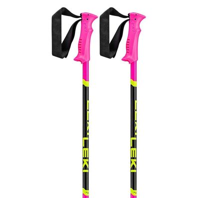 Skistöcke LEKI ALPINO Racing Aluminium 105 cm rosa