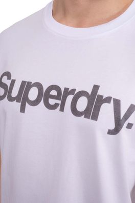 T-Shirt Superdry Core Logo City Weiß Relaxed Fit