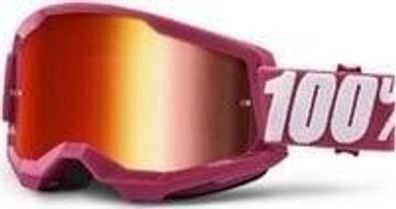 Skibrille 100 STRATA 2 rot fér Kinder