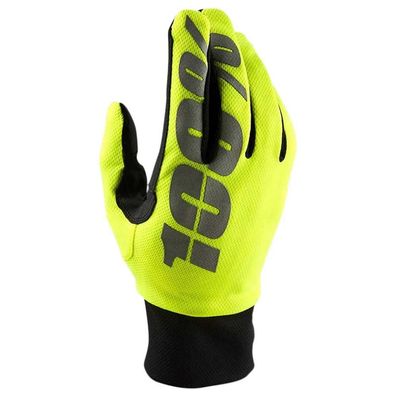 Winterhandschuhe 100 Hydromatic Gelb/Schwarz fér Radfahren