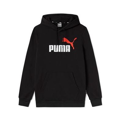 Hoodie Puma Essentials+ Big Logo Schwarz