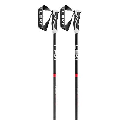 Skistöcke Leki Neolite Aluminium 16 mm schwarz-rot