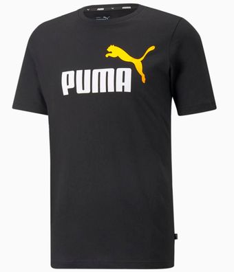 T-Shirt Puma Essentials + 2 Logo Schwarz