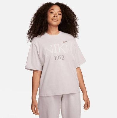 T-Shirt Nike Sportswear Classic Damen Oversize Lila