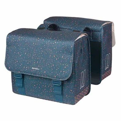 Doppelte Fahrradtasche Basil Flair, 35 Liter, wasserabweisend