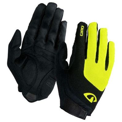 Fahrradhandschuhe Giro Bravo Gel LF schwarz und neongelb