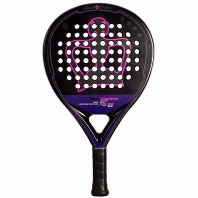Paddle-Tennis-Schläger Black Crown Win Carbon 2025, schwarz