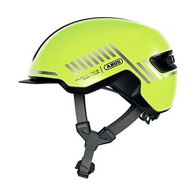 Fahrradhelm Abus HUD-Y mit LED-Récklicht, gelb signal