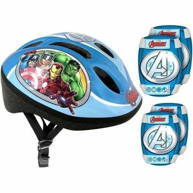 Schutzset Stamp Avengers Kinderhelm Knieschoner Ellbogenschoner