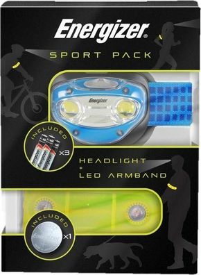 Stirnlampe Energizer 100 Lumen mit LED-Armband