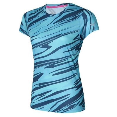 T-Shirt Mizuno Core Graphic Blau