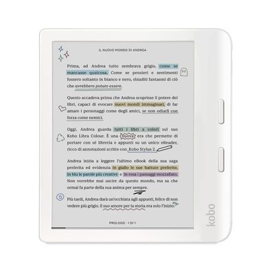 Lesegerät Kobo Libra Colour mit farbigem 7-Zoll E Ink Kaleido Display