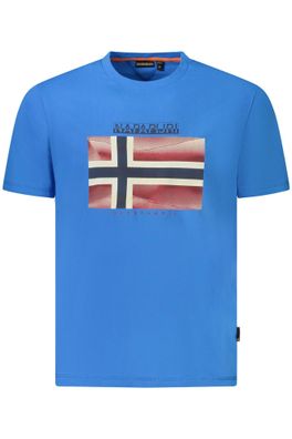 T-Shirt Napapijri S-LARI Blaues Design
