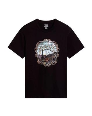 T-Shirt Vans Cnyn Script Schwarz