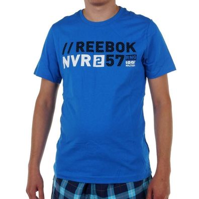 T-Shirt Reebok Actron Graphic Slim Fit Blau
