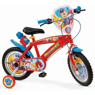 Kinderfahrrad Toimsa Paw Patrol 14" Rot mit Stétzrädern