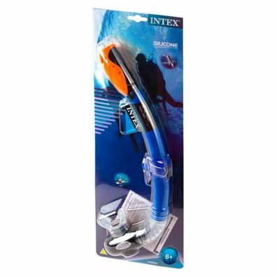 Schnorchel Intex Hyper-Flow mit Silikonventil, Blau