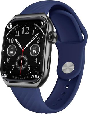 Smartwatch Trevi T-FIT 400 C mit AMOLED-Display, blau und schwarz